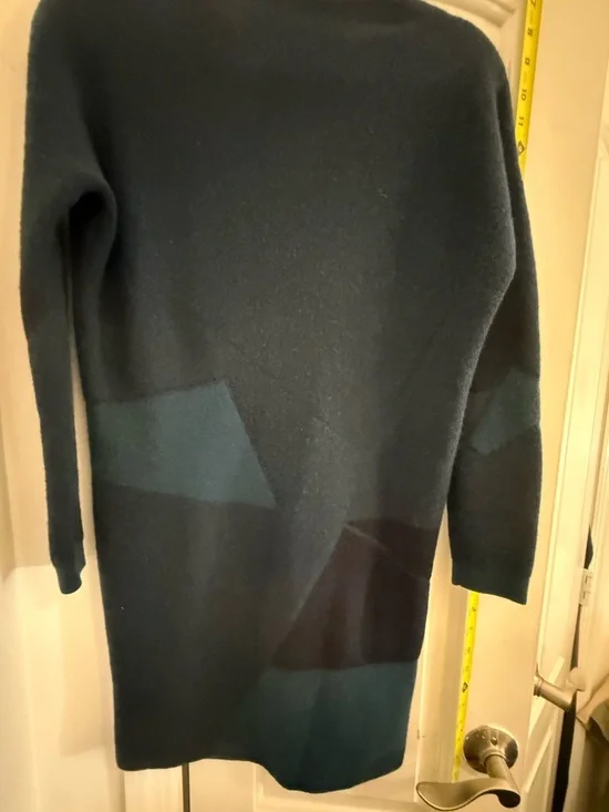 Vince Navy Blue Colorblock Sweater Dress - Picture 5 of 5